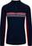 Mikina a tričko Dale of Norway Aksla Mens Half Zip Baselayer Navy/Red/Off White S Sveter