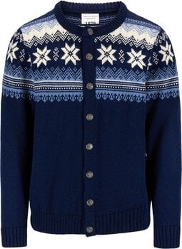 Ski T-shirt /hættetrøje Dale of Norway Veafjord Mens Jacket Navy/Blue Shadow/Cream M Jakke - 1