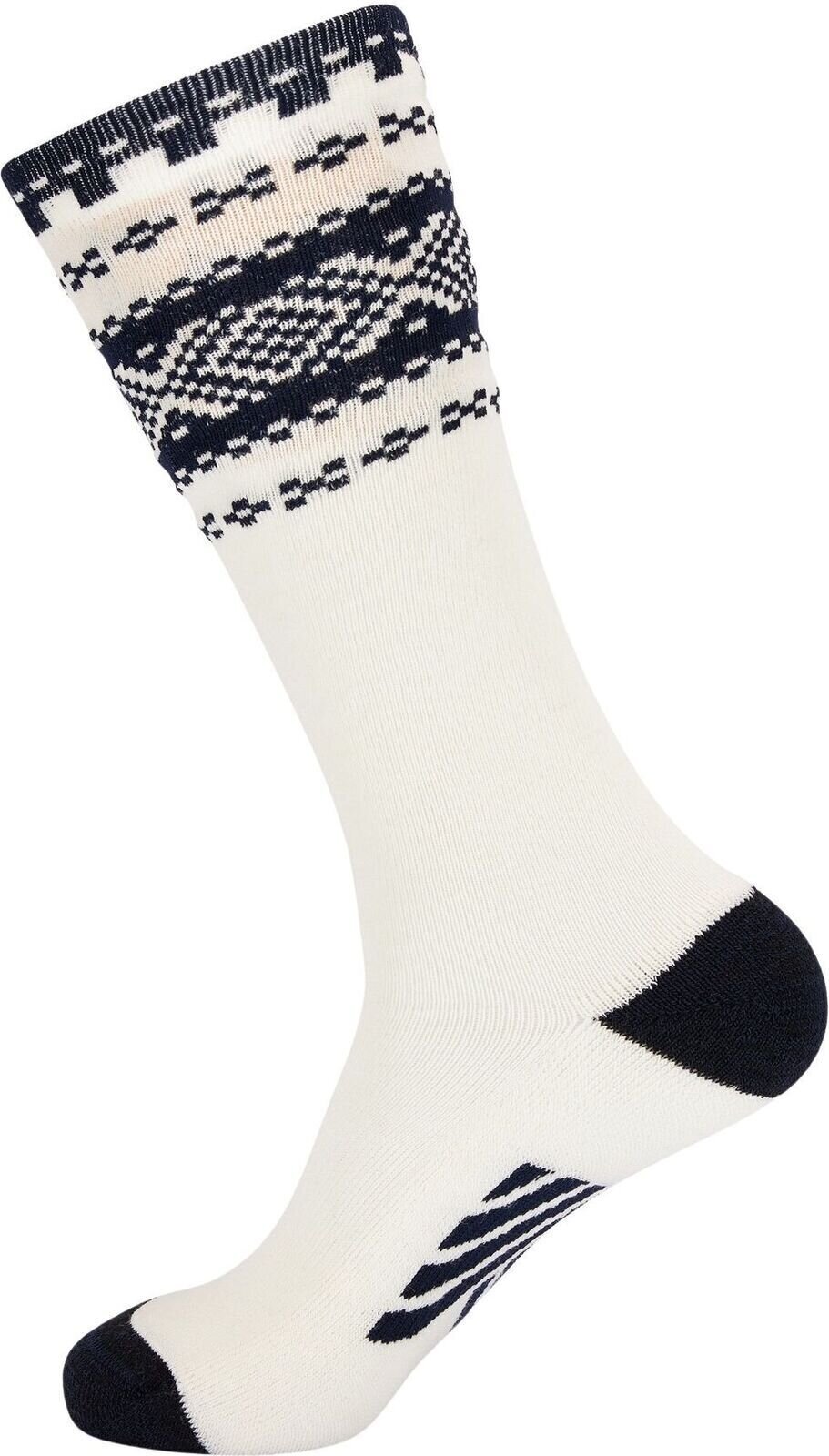 Chaussettes trekking et randonnée Dale of Norway Cortina Knee Sock Off White/Navy S Chaussettes trekking et randonnée