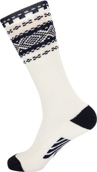 Socks Dale of Norway Cortina Knee Sock Off White/Navy S Socks - 1