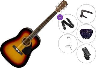 Akustická kytara Fender CD-60 SB V3 Deluxe SET Sunburst Akustická kytara