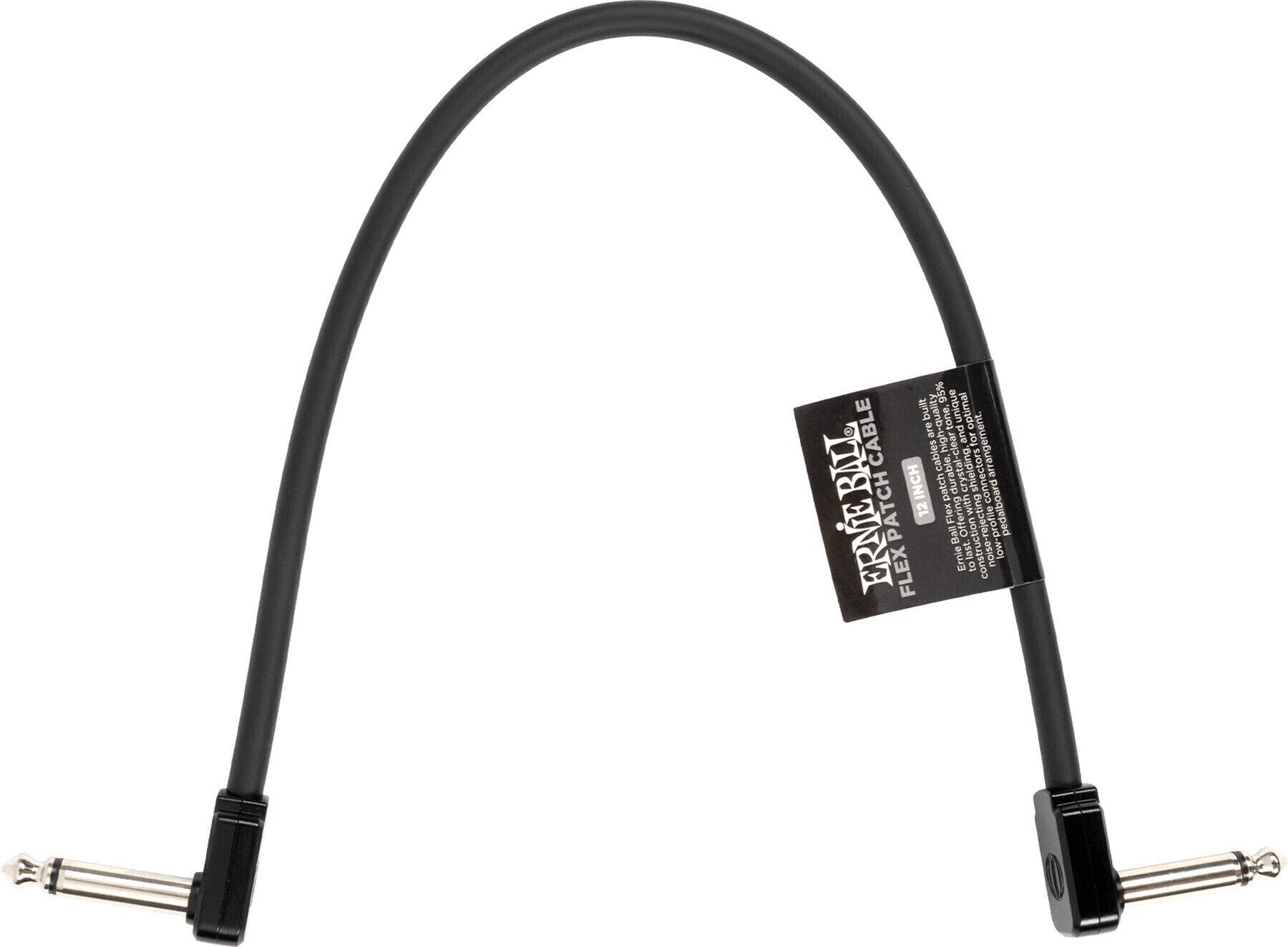 Patchkabel Ernie Ball Flex 30,48 cm Winkelklinke - Winkelklinke Patchkabel