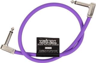 Cabo de patch Ernie Ball Flex Purple 45,72 cm Angular - Angular Cabo de patch