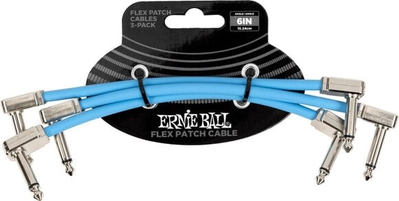 Cablu patch Ernie Ball Flex 3 Pack 15,24 cm Oblic - Oblic Cablu patch - 1