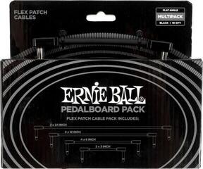 Пач кабел Ernie Ball Flex Patch Cables Pedalboard Multi-Pack 15,24 cm-30,48 cm-60,96 cm-7,62 cm Ъглов - Ъглов Пач кабел