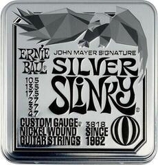 Cuerdas para guitarra eléctrica Ernie Ball John Mayer Silver Slinky Nickel Wound Electric Guitar Strings 3 Pack Cuerdas para guitarra eléctrica
