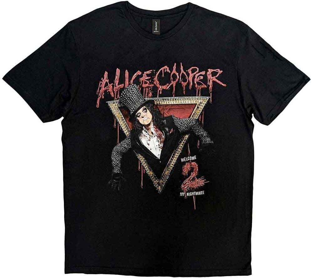 T-shirt Alice Cooper Welcome to my Nightmare Unisex Black S T-shirt