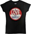 The Beatles Vintage I Love The Beatles Black M Naiste T-särk