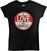 T-skjorte The Beatles Vintage I Love The Beatles Black 2XL Ladies T-skjorte