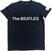 Tričko The Beatles Logo & Apple App Slub Unisex Navy Blue XL Tričko