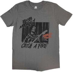 Риза Bob Marley Catch A Fire World Tour Unisex Тениска с къс ръкав/Charcoal Grey/Къси
