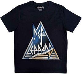 T-Shirt Def Leppard Triangle Logo Unisex Short Sleeve T-Shirt/Navy Blue/Short