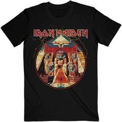 Tricou Iron Maiden Powerslave Lightning Circle Black 2XL Tricou