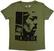 T-Shirt Jimi Hendrix Let Me Live Khaki Green 2XL Ladies T-Shirt