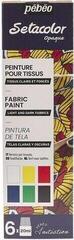 Textilfarbe Pébéo Setacolor Farben für Textilien 6x20 ml