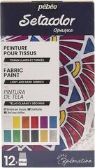 Textilfarbe Pébéo Setacolor Farben für Textilien 12x20 ml