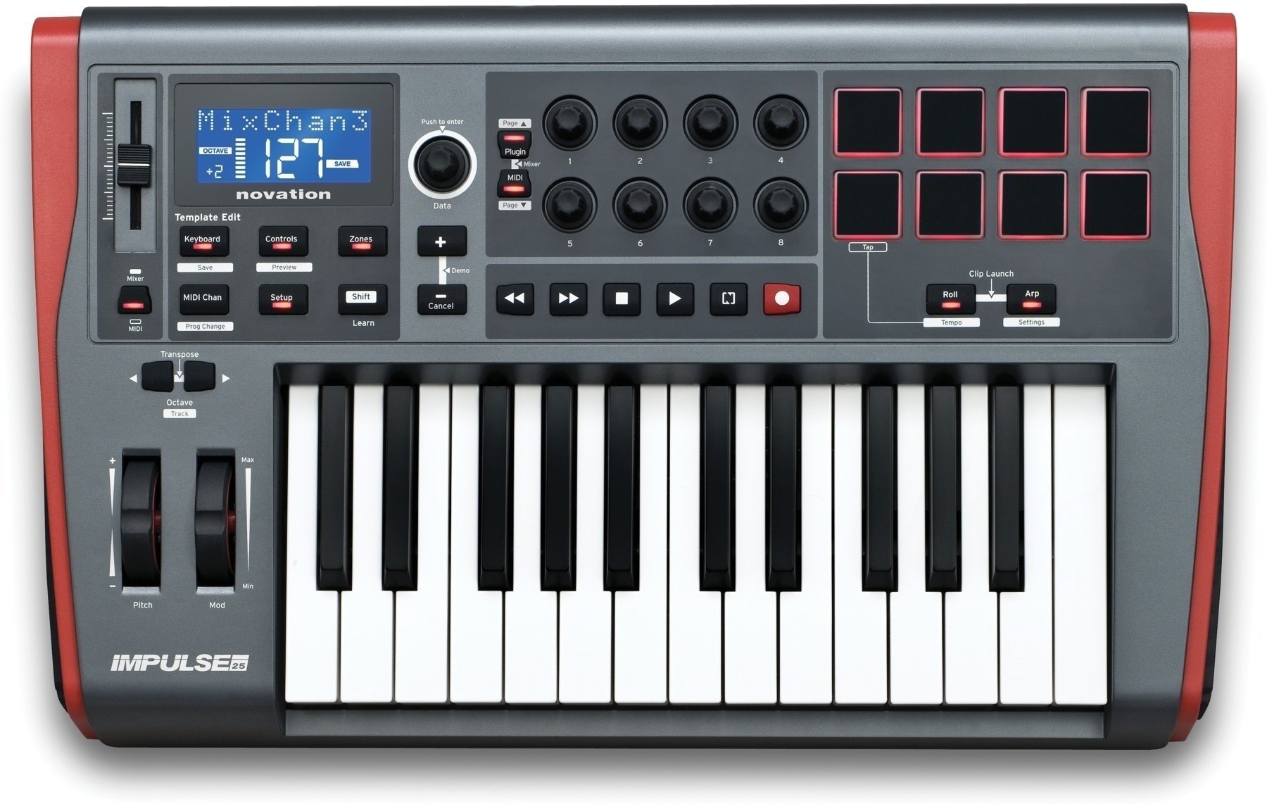 MIDI-Keyboard Novation Impulse 25