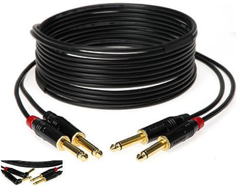 Instrument Cable Klotz KMPR0300 Black 3 m Straight - Angled