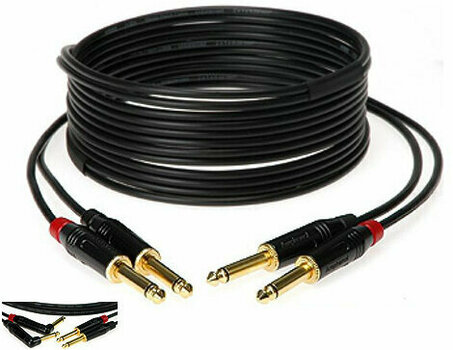 Instrument Cable Klotz KMPR0600 Black 6 m Straight - Angled - 1