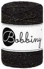 Kanap Bobbiny 3PLY Macramé Rope 1,5 mm 100 m Golden Black Kanap