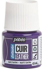 Leather/Faux leather paint Pébéo Setacolor Leather Paint 09 Aubergine Violet 45 ml 1 pc