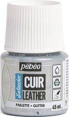 Leather/Faux leather paint Pébéo Setacolor Leather Paint 36 Glitter Silver 45 ml 1 pc
