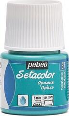 Barva za tekstil Pébéo Setacolor Barva za tkanine 87 Turquoise 45 ml 1 kos