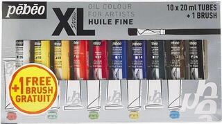 Tempera ad olio Pébéo 69.1910 Set di colori ad olio 10 x 20 ml