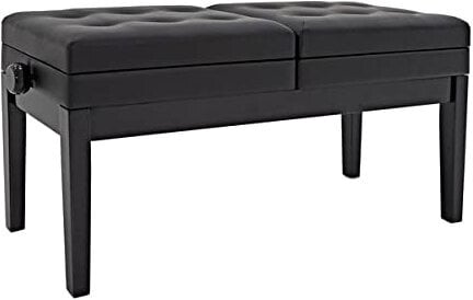 Pianonova HY-PJ026 Dvojitá klavírní stolička Black Gloss