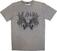 T-Shirt Def Leppard Tribal Skull Stone Wash Grey L T-Shirt