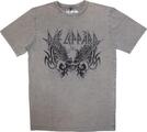 Def Leppard Tribal Skull Stone Wash Grey L T-särk