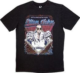 T-Shirt Elton John Psych Vintage Stone Wash Unisex Black