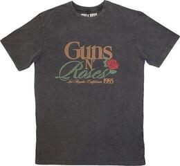 T-Shirt Guns N' Roses T-Shirt California 1985 Stone Wash Unisex Charcoal Grey M