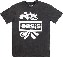 Paita Oasis Logo Splat Stone Wash Unisex Charcoal Grey