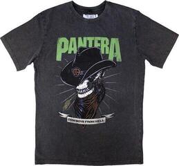 T-Shirt Pantera Skeleton Cowboy Stone Wash Charcoal Grey 2XL T-Shirt