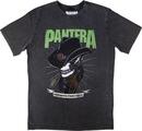 Pantera Skeleton Cowboy Stone Wash Charcoal Grey 2XL T-särk