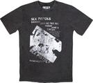 Sex Pistols Manchester Flyer Stone Wash Charcoal Grey L Tričko