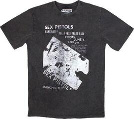 Риза Sex Pistols Manchester Flyer Stone Wash Unisex Тениска с къс ръкав/Charcoal Grey/Къси