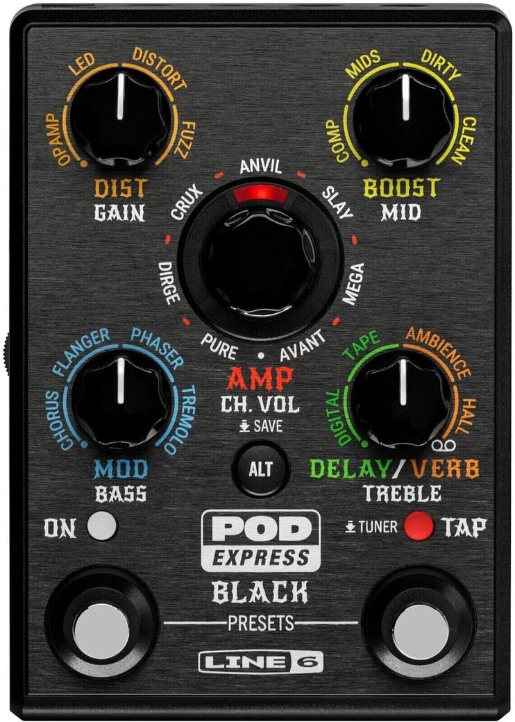 Line6 Pod Express Black Multi-efect de chitară - Muziker