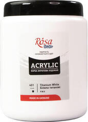 Akryylimaali Rosa 322001401 Akryylimaali Titanium White 1000 ml 1 kpl