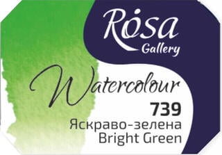 Akvarelová barva Rosa 343739 Akvarelová barva 739 Bright Green 2,5 ml 1 ks