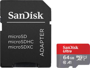 Mälukaart SanDisk Ultra microSDXC 64 GB + SD