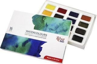 Akvarel maling Rosa 340204 Sæt med akvarel maling 16 x 2,5 ml