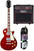 Guitare électrique SX EF3D-TWR SET Transparent Wine Red Guitare électrique