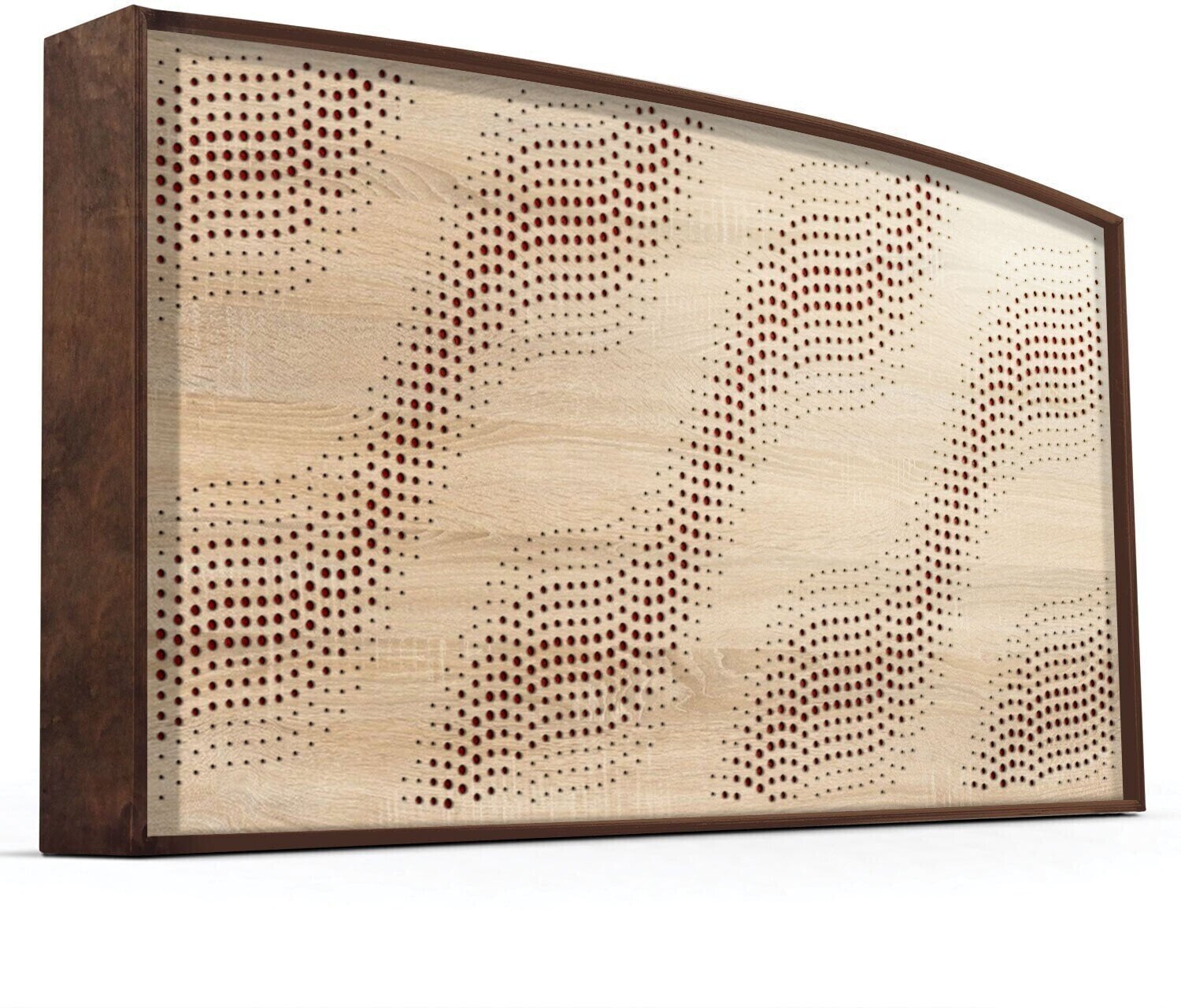 Absorbent leseni panel Mega Acoustic AcouStand SineWave Sonoma Oak/Walnut/Red Absorbent leseni panel