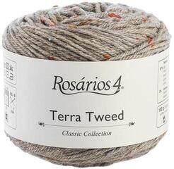 Pletací příze Rosários 4 Terra Tweed 1 Grey Pletací příze