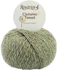 Strickgarn Rosários 4 Cânhamo Tweed 09 Green Strickgarn