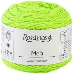 Pletací příze Rosários 4 Meia 35 Neon Green Pletací příze