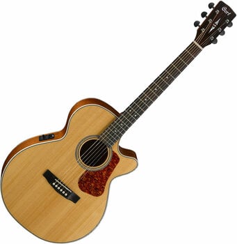 Jumbo elektro-akoestische gitaar Cort L100F Natural Satin - 1