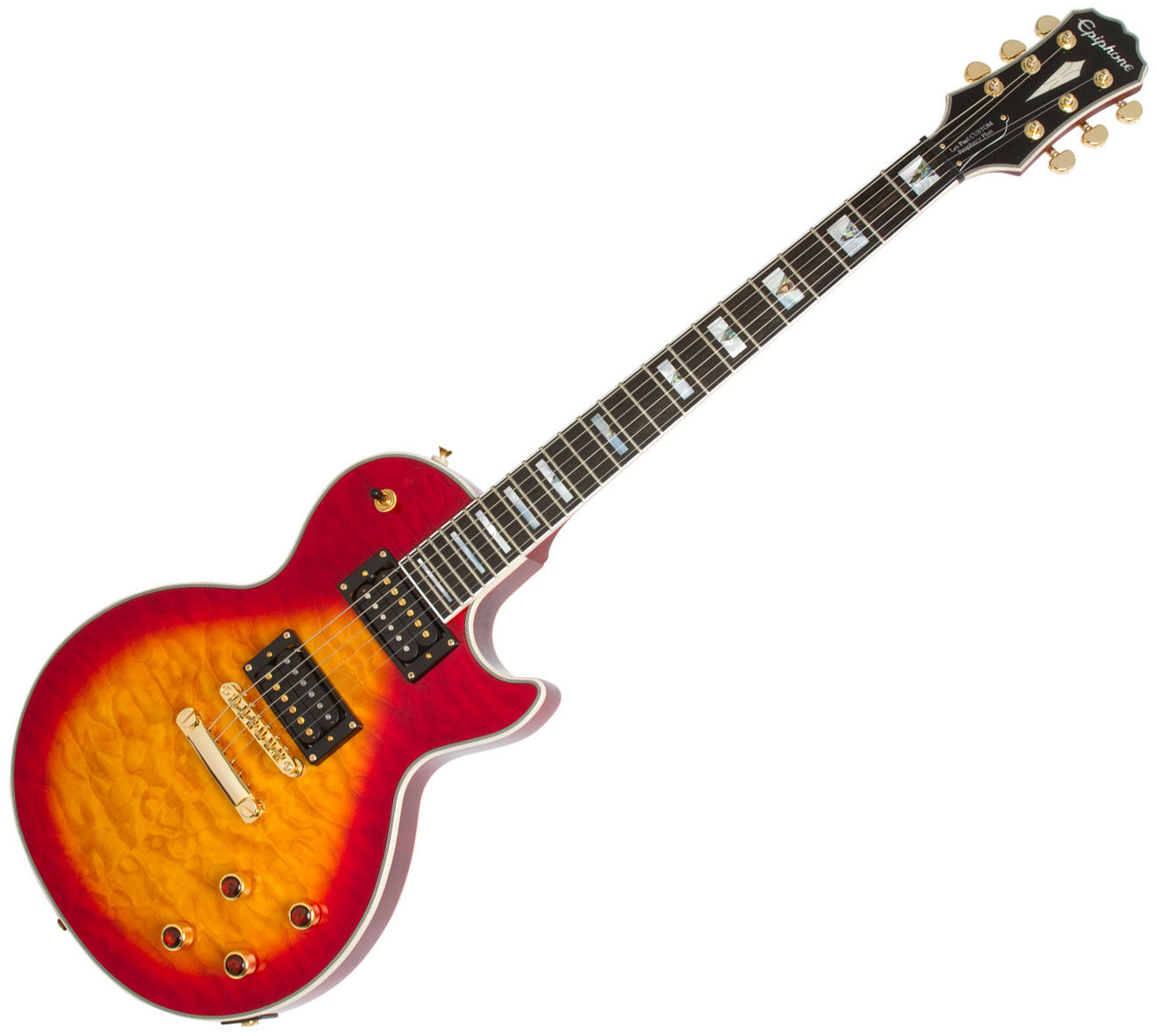 Električna kitara Epiphone Prophecy Les Paul Custom Plus GX Outfit Heritage Cherry Sunburst
